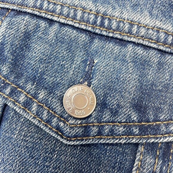 vintage denim jacket patches embroidered boho western cowgirl knit utility chic - Picture 5 of 5